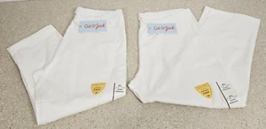 2 Leggings Capri Cat & Jack Niñas Blancos Talla XL 14-16 Pull-On con Rodillas Duraderas - Imagen 1 de 8