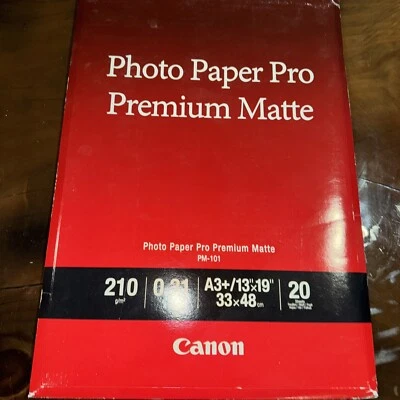 Canon PM-101 Photo Paper Pro Premium Matte (13 x 19", 20 Sheets) - Image 1 of 2