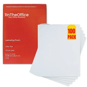 Clear Laminating Pouches Letter Size Laminating Pouch - for Document Menu Pho... - Picture 1 of 5