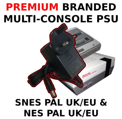 Super Nintendo PAL / NES PAL EU UK Multi PSU Power Supply - Image 1 of 2