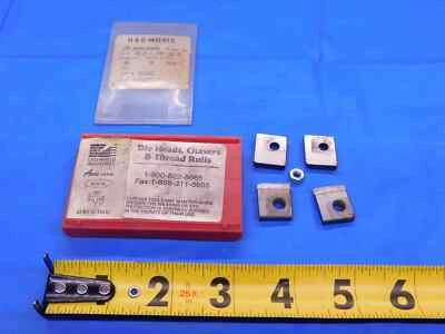 4pcs GREENFIELD M4.0-.7MM ISO RH C83402 00032517 CARBIDE INSERTS LATHE MACHINIST - Image 1 of 3