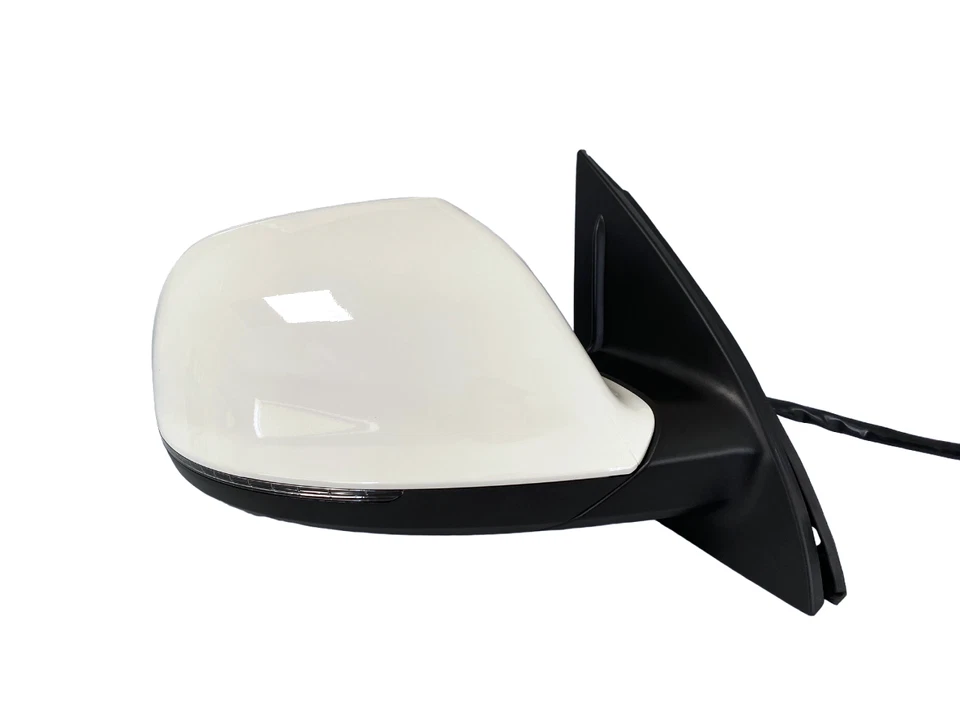 Espejo retrovisor lateral derecho del pasajero #124 blanco asistente de carril para Audi Q7 2010 2011-2015 Foto 1 de 4