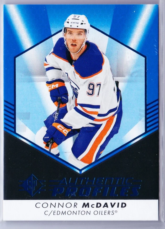 2022-23 SP Authentic Profiles Blue Connor McDavid #AP-1 - Image 1 of 1