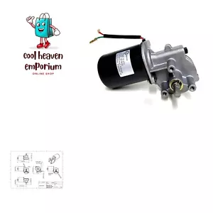 3/8" D Shaft 12V DC Reversible Electric Gear Motor 50 RPM - Picture 1 of 3