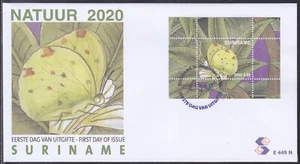 Surinam - Suriname Issue FDC 2020 (449N) Nature - Butterflies - Picture 1 of 1