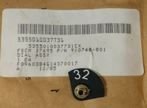 RAYTHEON 910748-801 MIL-SPEC KNOB DIAL SCALE  - Picture 1 of 7