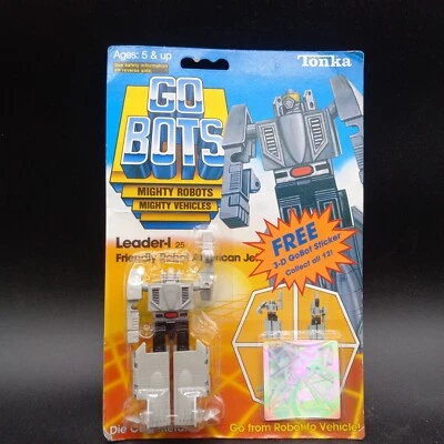  1983 Tonka Gobots Leader-1 MISB Friendly Robot American Jet Figure 3d Stickers - Image 1 of 4