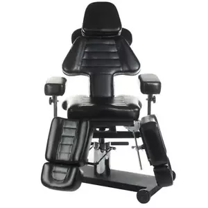 Tattooliege Black Massageliege Tattoostuhl hydraulischer Tattoosessel PRO Beauty - Picture 1 of 4