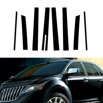 Black Pillar Posts Window Door Cover Trim Decal Molding For Lincoln MKT 2010-19 - Изображение 1 из 4
