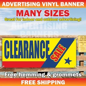 CLEARANCE SALE Advertising Banner Vinyl Sign discount retail 30 40 50 % off - Picture 1 of 5