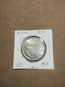 50 Pesetas 1957 estrella 60 Moneda del CAUDILLO FRANCO S/C - Imagen 1 de 2