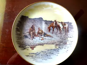 FREDERIC REMINGTON 12 1/2" Western Plate - A New Year on the Cimarron GORHAM - Picture 1 of 6