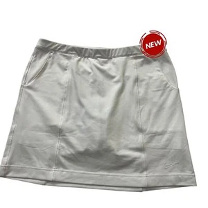 Nike White Athletic Golf Mini Skort/Skirt Girl Size XL NWT | 61-31 - Picture 1 of 7