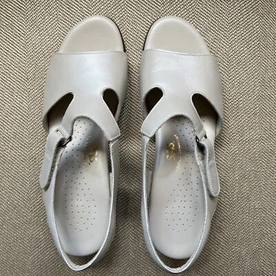 Zapatos de vestir sandalia tacón bajo MUY cómodo con cordones SAS Comfort hueso perlado 8,5 💙 Foto 1 de 4