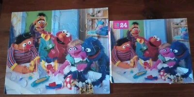 1995 Vintage Sesame Street Puzzle By Milton Bradley 24 Pieces  - Image 1 of 4