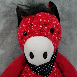 Scentsy Buddy Plush Bandit Horse Red Paisley Print Sunkissed Citrus Scent 16" - Picture 1 of 12
