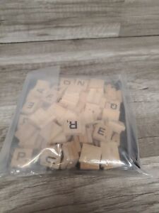 Scrabble Wooden Tiles Letters Replacement Parts 2013 Edition New!