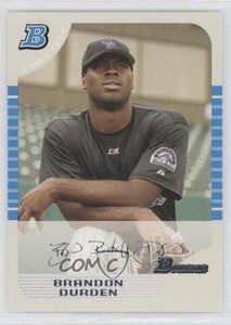 2005 Bowman Draft White /225 Brandon Durden #BDP80