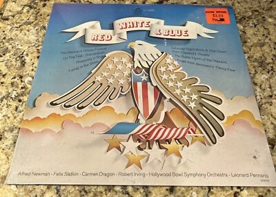 Red White & Blue LP Album Newman, Slatkin, Irving Hollywood Bowl Symphony NEW - Image 1 of 2