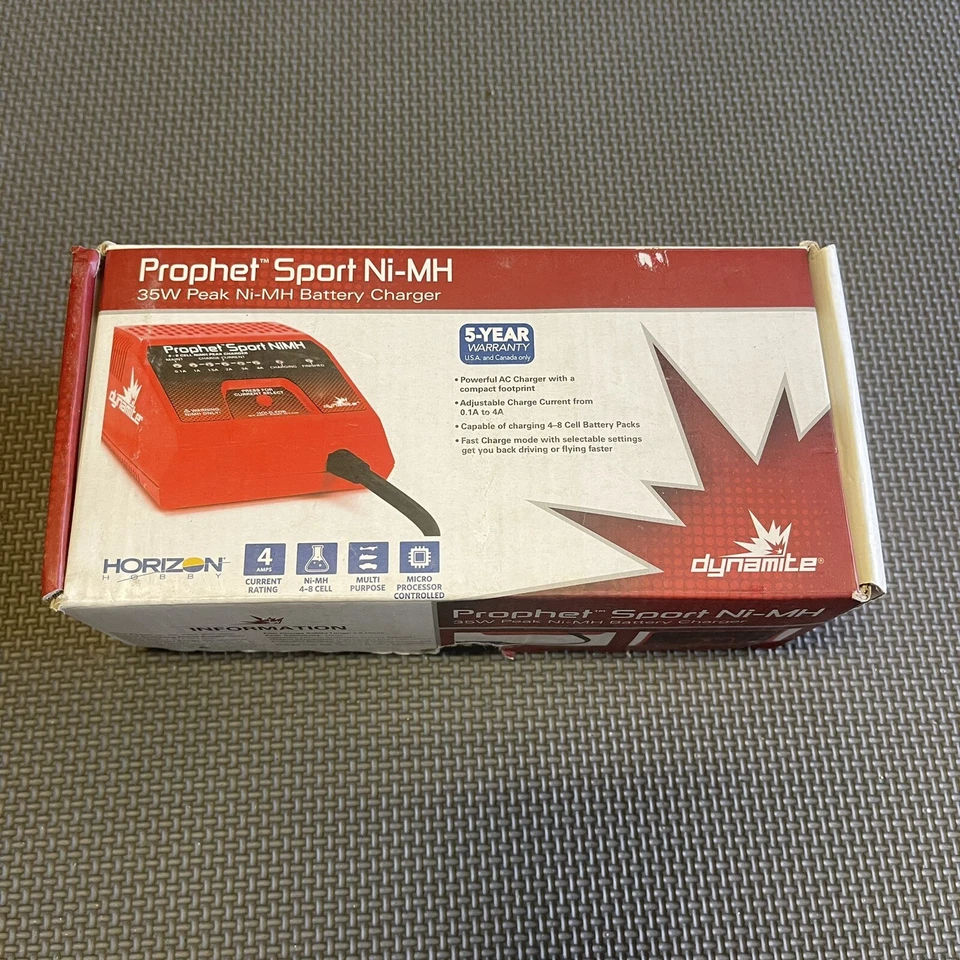 Dynamite Prophet Sport Mini 50W NIMH RC Charger DYNC2030 - Image 1 of 4