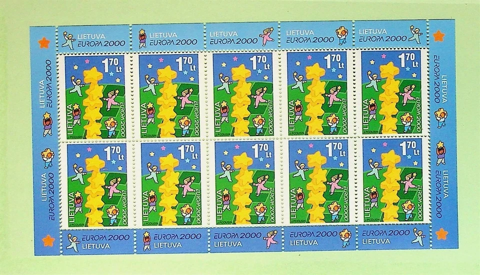 LITHUANIA Sc 668 NH ISSUE OF 2000 -MINISHEET - EUROPA - (JS23) - Image 1 of 1