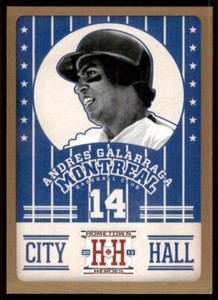 2013 Panini Hometown Heroes City Hall GOLD Andres Galarraga Expos #CH11
