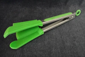 Clever Spatula Tongs 2 In 1 Non-Stick Heat Resistant Stainless Steel - Picture 1 of 5