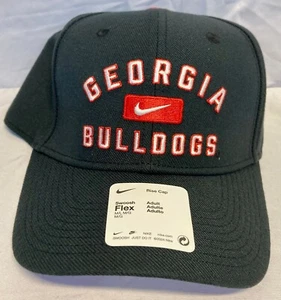Nike UGA Bulldogs Cap, Swoosh Flex M/L Rise Hat - New with Tags - Picture 1 of 6