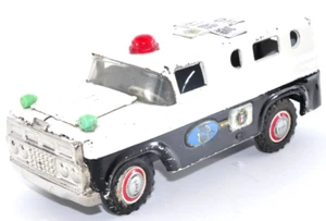 Raro De Colección Años 50 Marusan Japón Estaño Policía Coche Bulldog Juguete Fricción Litografía 8" Sin Caja - Imagen 1 de 24