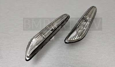 NEW GENUINE DEPO BMW 5 SER E60 E61 & LCI WING TURN INDICATOR LAMP PAIR SMOKED - Image 1 of 4