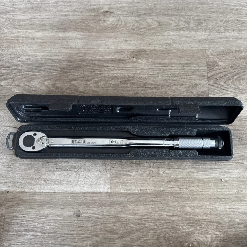 gearhead torque wrench #25304 Gear Head W/ Black Case 1/4” Drive Heavy Duty - Image 1 of 4