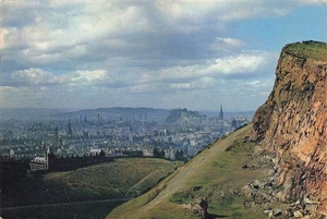 Edinburgh A General View from Salisbury Crags on Arthur's Seat Postcard (H603) - Picture 1 of 3