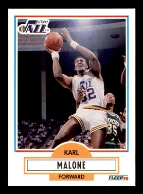 Fleer #188b Karl Malone 1990-91 Foto 1 de 2