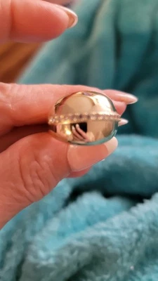 Melinda Maria goldAnd Diamond Ring Size 9 - Image 1 of 4