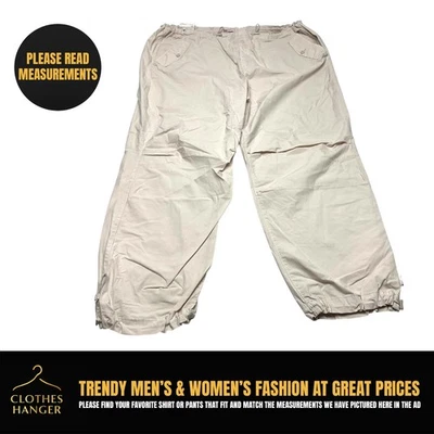 Женские эластичные штаны So Good For Life Cargo Joggers 3X цвета слоновой кости белые с высокой посадкой - Изображение 1 из 4