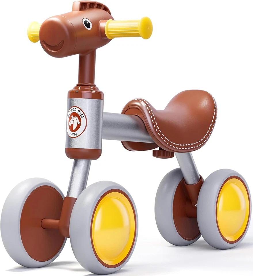 Bicicleta de Equilibrio Bebé para Niño Niña de 1-2 Años, Diseño Único de Caballo, para 12-24 M... Foto 1 de 4