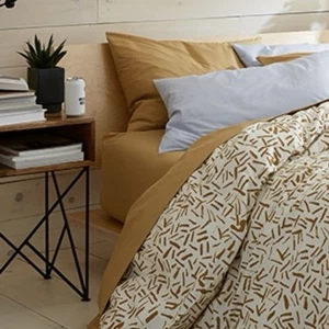 Brooklinen Full Flat Sheet Cotton Toffee Modern Bedding Luxury Soft Minimalist - Bild 1 von 8