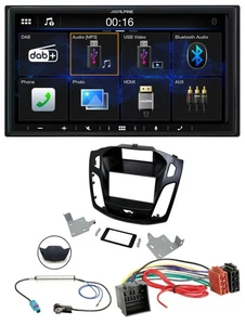 Alpine Bluetooth 2DIN MP3 DAB USB Autoradio für Ford Focus ab 2018 schwarz - Bild 1 von 10