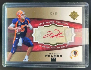 2007 Upper Deck Ultimate Collection Jordan Palmer Rookie Gold RC Auto #22/25 - Picture 1 of 2