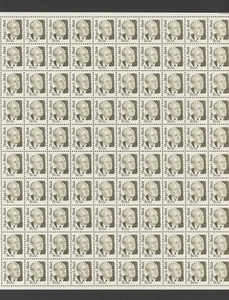 1986 US Scott #2172 5c Hugo Black, Sheet of 100 MNH - Bild 1 von 1