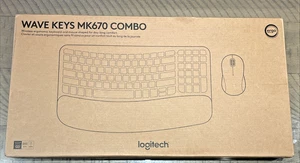Logitech Wave Keys MK670 Keyboard ONLY No USB Dongle Bluetooth WORKS NEW NIB - Picture 1 of 5