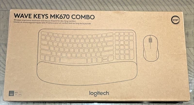 Logitech Wave Keys MK670 Keyboard ONLY No USB Dongle Bluetooth WORKS NEW NIB - Image 1 of 4