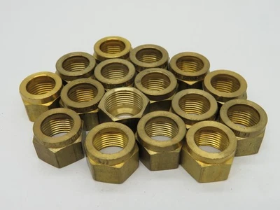 Fairview 1461-8 Brass D.O.T. Compression Nut 1/2" Tube Lot of 16 USED - Image 1 of 2