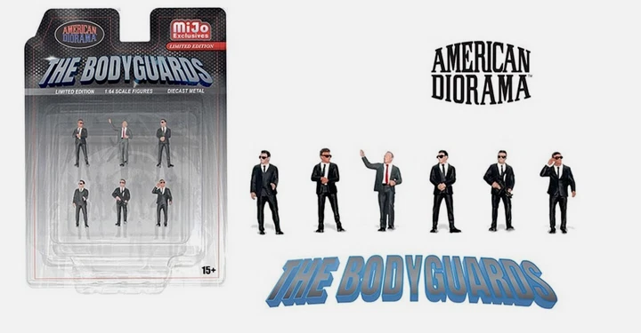 AMERICAN DIORAMA - Figurines - The Bodyguards - 1/64 - AD-2421 - Image 1 of 1