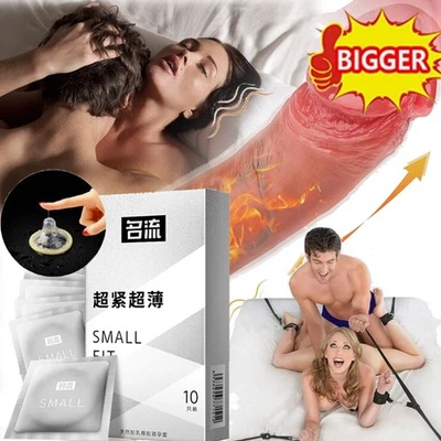 50PCS Small Size Ultra Thin Latex Condom for Men Sex Products Tight Condoms 45mm - Image 1 of 4
