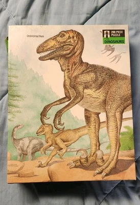 Vintage NIB 1988 Dinosaurs 200 piece puzzle deinonychus - Image 1 of 4