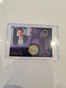ANGEL Season 4 DAVID BOREANAZ Costume Card PW1 - INKWORKS 2003 Pieceworks Buffy - Picture 1 of 2