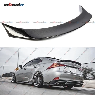PARA 14-20 LEXUS IS200T IS300 IS350 PSM ALERÓN MALETERO HIGHKICK FIBRA CARBONO REAL Foto 1 de 4