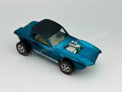 Hot Wheels Redline PYTHON Graqua Green US White Interior Very Nice !! - Image 1 of 4