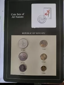 1983 Franklin Mint Coin Set Republic of Vanuatu 1983 - 6 Coins - Picture 1 of 1